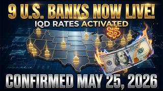 RV BREAKING NEWS: 9 US Banks Go LIVE with IQD Rates!