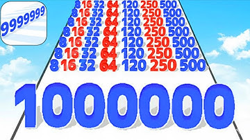 New Satisfying Mobile Games Number Run Top TikTok Gameplay (Android, iOS) Walkthrough All Levels