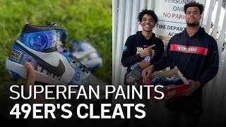 49ers Superfan Makes Custom Cleats for DT Arik Armstead