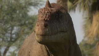 prehistoric planet simosuchus vs Majungasaurus