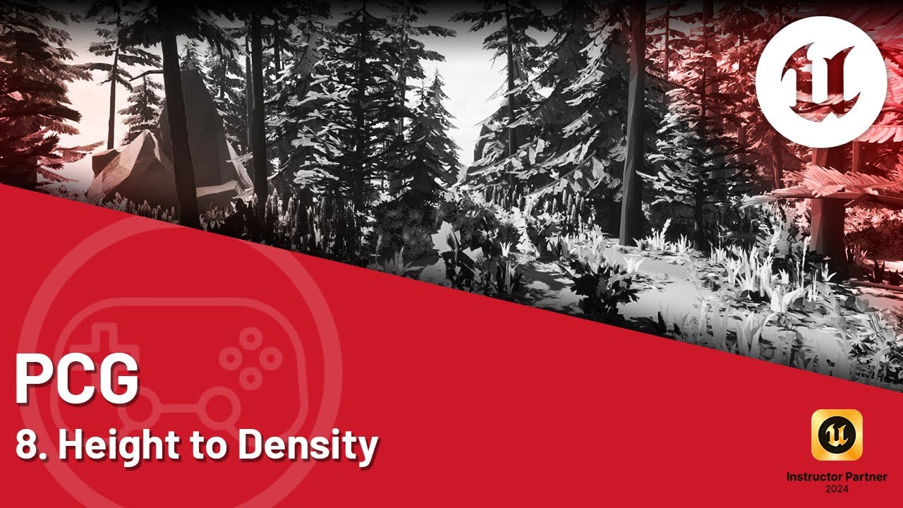 Unreal Engine 5 Tutorial - PCG - 8. Height to Density - YouTube