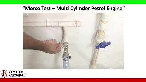 Morse Test – Multi Cylinder Petrol Engine