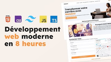 Web moderne pour débutants dans 8h | Cours complet (HTML, CSS, TailwindCSS, JavaScript & TypeScript)
