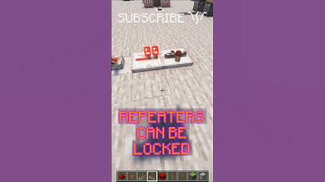 You can LOCK REPEATERS to HOLD THEIR SIGNALS! | Redstone with PsiVolt #minecraft #redstone