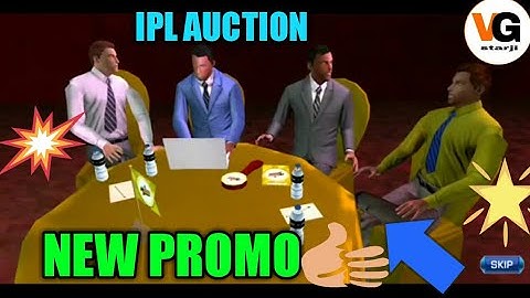 Real cricket 18 New promo of ipl auction 👍 Amazing features you must watch😀