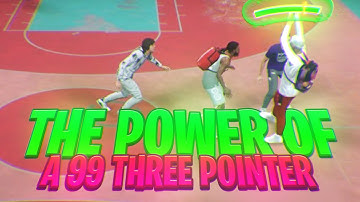 The POWER of a 99 3 POINTER in NBA 2K21! MOST UNSTOPPABLE BUILD 2K21