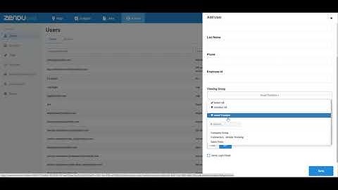 Creating Users in ZenduCAM