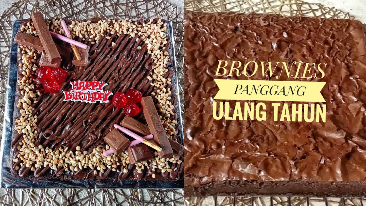 Resep Brownies Panggang Ulang Tahun YouTube