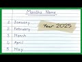 January February months name | January February ki spelling | mahino ke naam |month name in english|