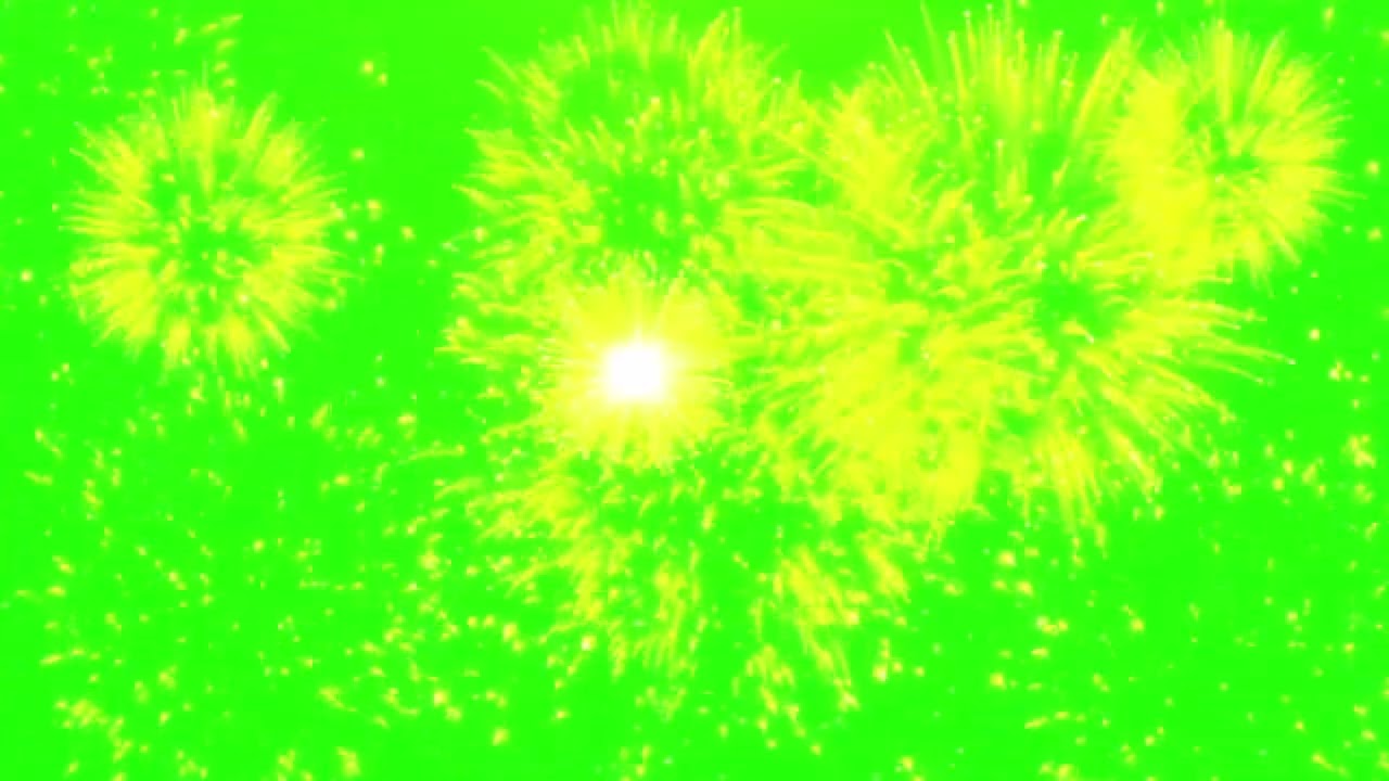 New Year Celebration Explosion – Green Screen + Sound effect