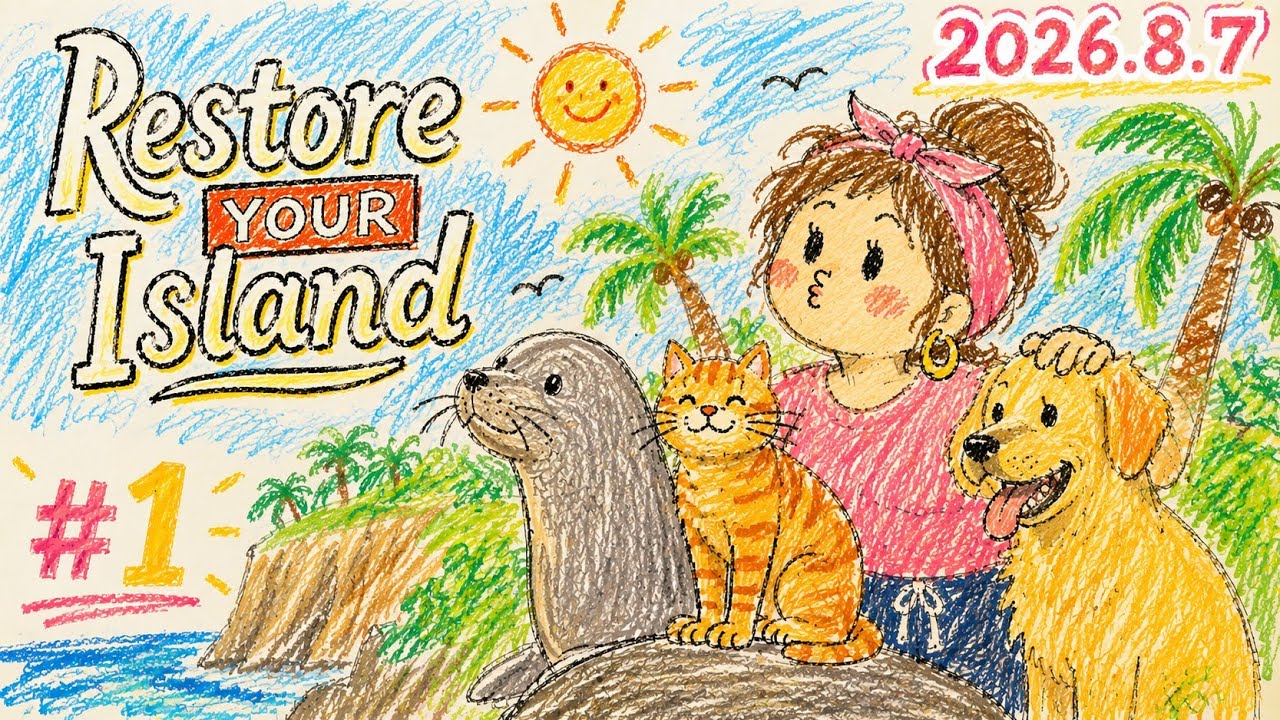🔴#1 Restore Your Island: 島のゴミ拾いをするゲーム…？