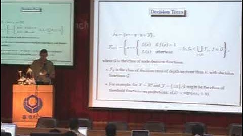 Lecture 1 - Pattern Classification & Large Margin Classifiers
