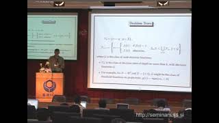 Famous Lecture 1 - Pattern Classification & Large Margin Classifiers Profile