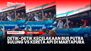 Video Amatir Evakuasi Korban Kecelakaan Bus Putra Sulung vs Kereta Api di Martapura