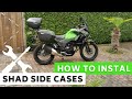 How to instal SHAD SH23 side cases on Kawasaki Versys-X 300 ~ how to replace top case cylinder lock