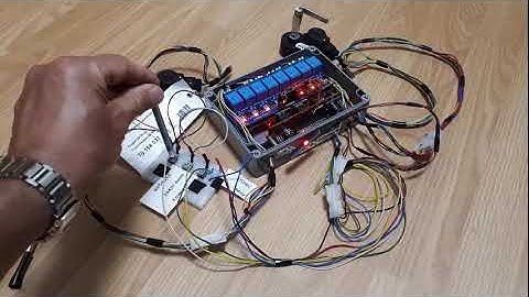 Тестирование блока открытия заслонок климат-контроля на Ардуино, для Пежо-508