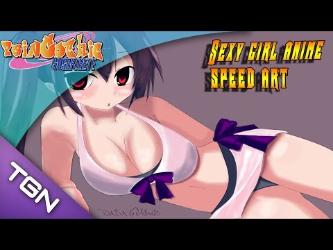 Sexy Girl Anime-Speed Art-Lineart-PhotoShop CS5-Demostración...
