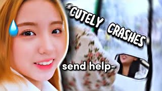 KEP1ER Yujin trying to drive (ft savage Yeseo) | Kep1er funny moments