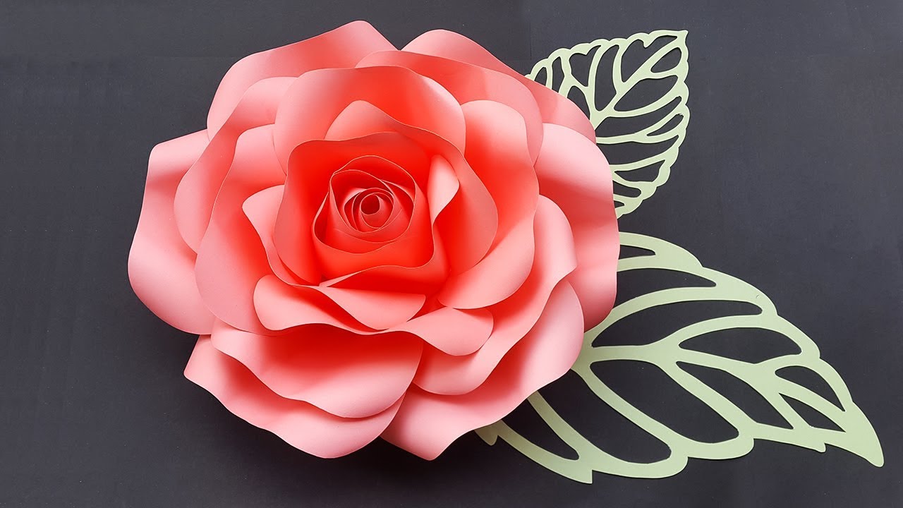 How To Make Big Paper Roses Step By Step (+ FREE Template) - FancyBloom