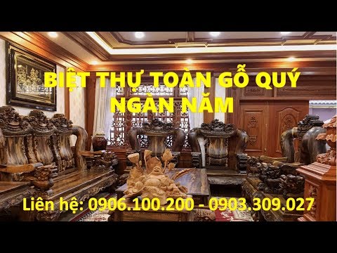 Video Bán nhà Gò Vấp ( 55 tỷ )12 X 24, BIỆT THỰ GỖ QUÝ NGÀN... - youtube