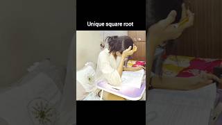 Unique Square Root Trick 👍 square trick#maths#mathtricks #education#squareroottrick #shorts#ytshorts