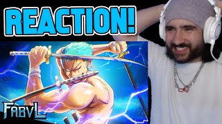Shwabadi Reacts to ZORO SONG - 3 Blades | FabvL ft Rustage & PE$O PETE [One Piece]