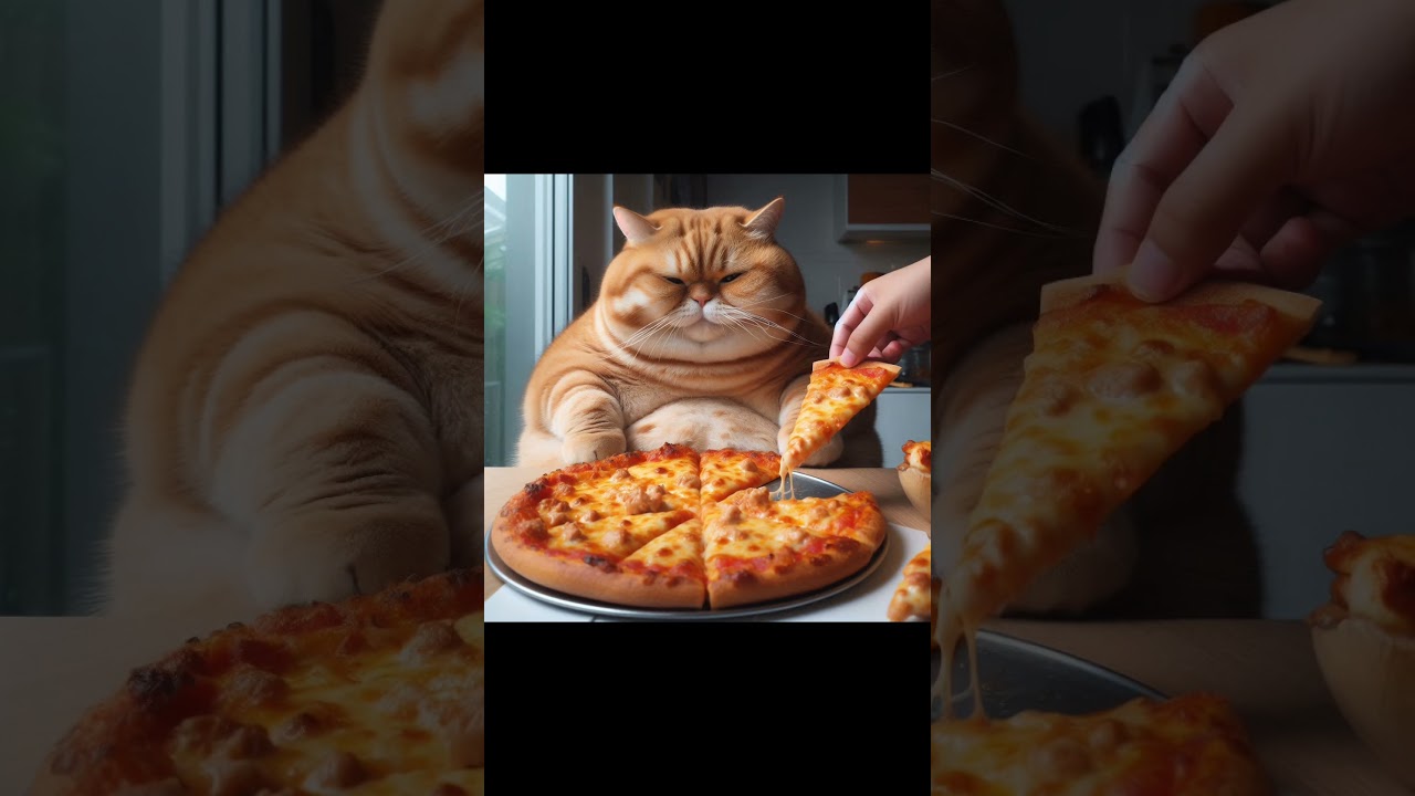 Fat cat ordered pizza in his dream😄😁😉#catart #meaw#growupmyaccount #animation #cat#meow #