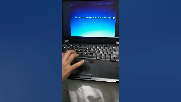 How to turn on the camera in laptop