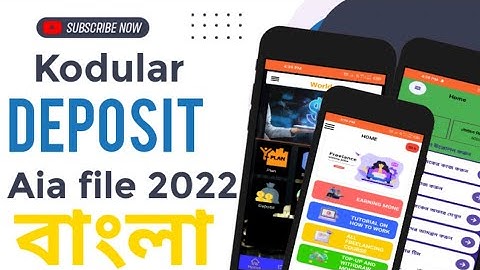 Kodular hight quality deposit system new aia file 2022 . Kodular aia file 2022 bd .