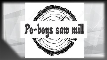 Po-Boys saw mill DIY build progress Cheap band saw mill under $500.