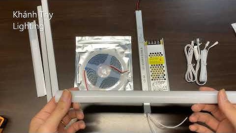 Cách lắp đèn led tủ bếp, tủ quần áo, kệ trưng bày, Hướng dẫn cách chọn đèn led thanh nhôm lắp tủ bếp