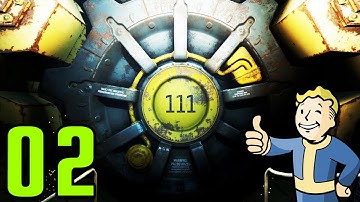 Fallout 4 Walkthrough Gameplay Part 2 - EXITING VAULT 111 (PC)
