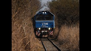 ¡¡LINDA VELOCIDAD!! Tren pasando por Apeadero KM 581, CC, Córdoba