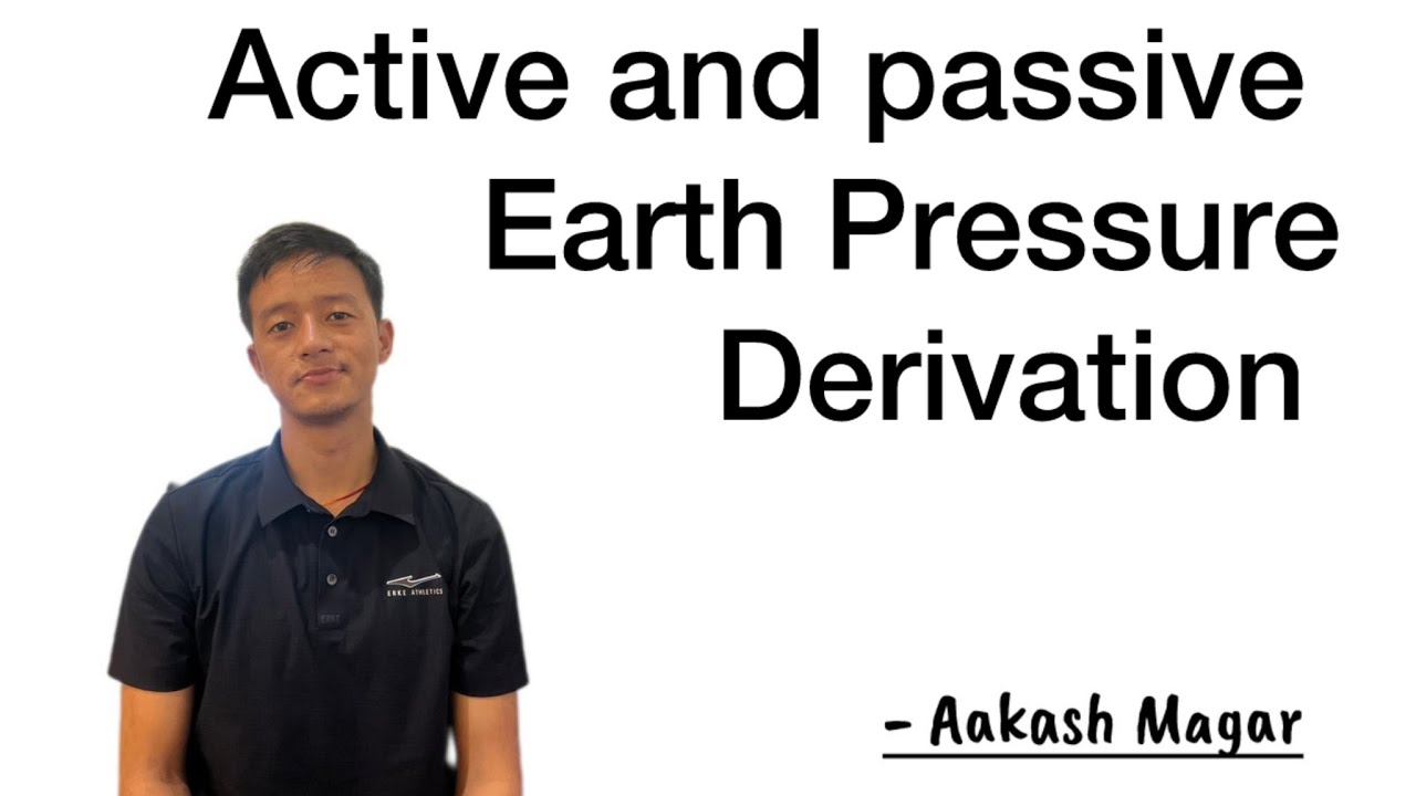 Unit -3 Derivation of Active and passive Earth Pressure /Foundation Engineering/BE Civil/ PU/TU/IOE