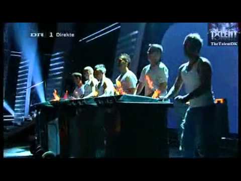 DK Talent 2010 [LIVE 2] Copenhagen Drummers - Trash the Beat