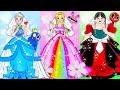Học Làm Búp Bê Giấy - Công Chúa Rapunzel Trang Trí Váy Cưới Rainbow Friends - Câu Chuyện Của Barbie