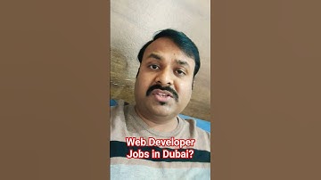 Web Developer Jobs in Dubai?