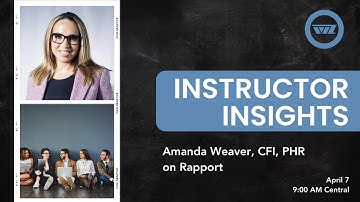Instructor Insights 4.7: Building Rapport