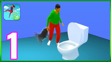 Fart Runner - Gameplay Walkthrough Part 1 - Levels 1-10 (iOS, Android).