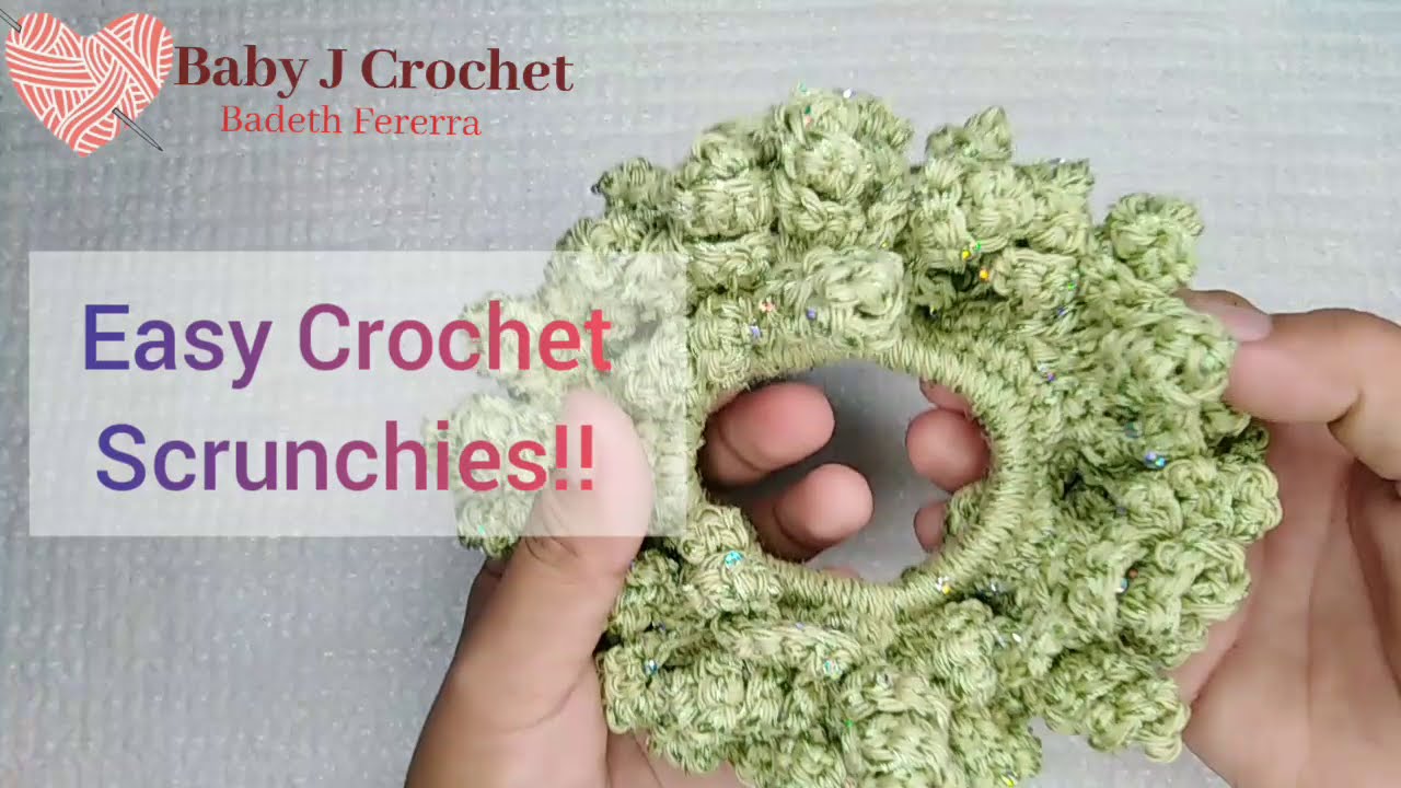 EASY CROCHET SCRUNCHIES - BEGINNERS FRIENDLY! - YouTube