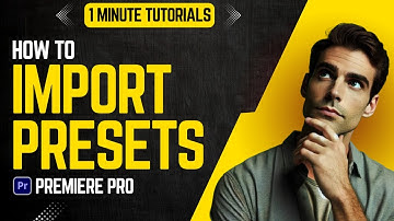 How To Import Presets In Premiere Pro 2024 | Adobe Tutorials