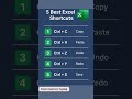 5 Best Excel Shortcuts #excel #exceltips #exceltricks #ms #computer