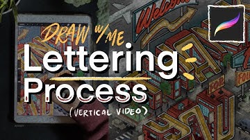 Isometric Lettering Process "10K" on Procreate (Vertical Video)