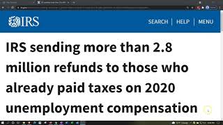 IRS sending more than 2.8 million refunds to those who already paid taxes on 2020
