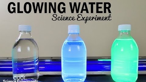 Glowing Water Science Experiment