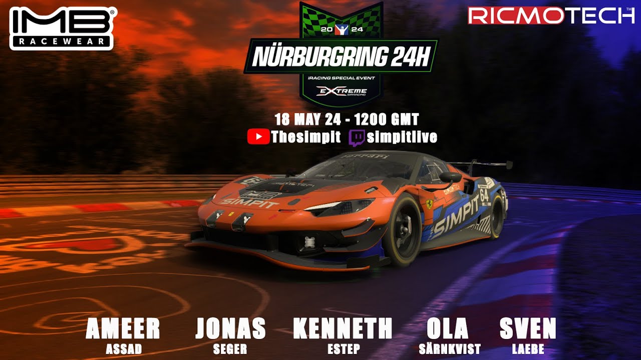 iRacing - 24Hrs of Nurburgring | Simpit Racing Team Part 3