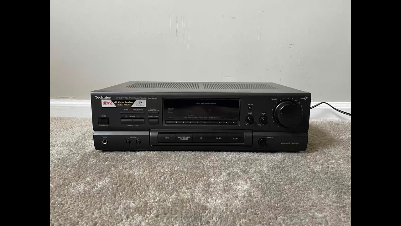 Ampli Technics SA-GX180 – 60W – Testé Et Fonctionnel – Entrée Phono – Occasion