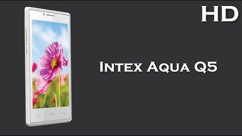 Intex Aqua Q5 with 4.5 Inch Display 1600mAh battery, 1GB RAM, Android 4.4