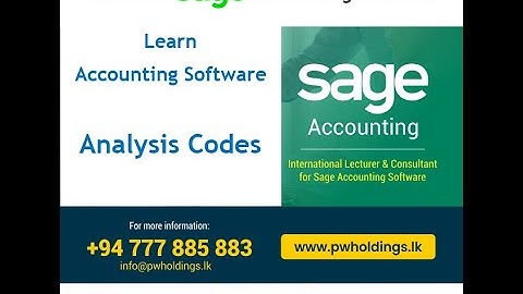 Analysis Codes - Sage Business Cloud Accounting