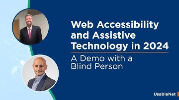 Web Accessibility and Assistive Technology in 2024: A Demo with a Blind Person